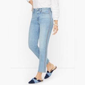 Talbots Jeans With Ribbon Tape - Sea Glass Wash